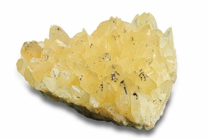 Sharp Dogtooth Calcite Crystal Cluster with Dendrites - Utah #285913